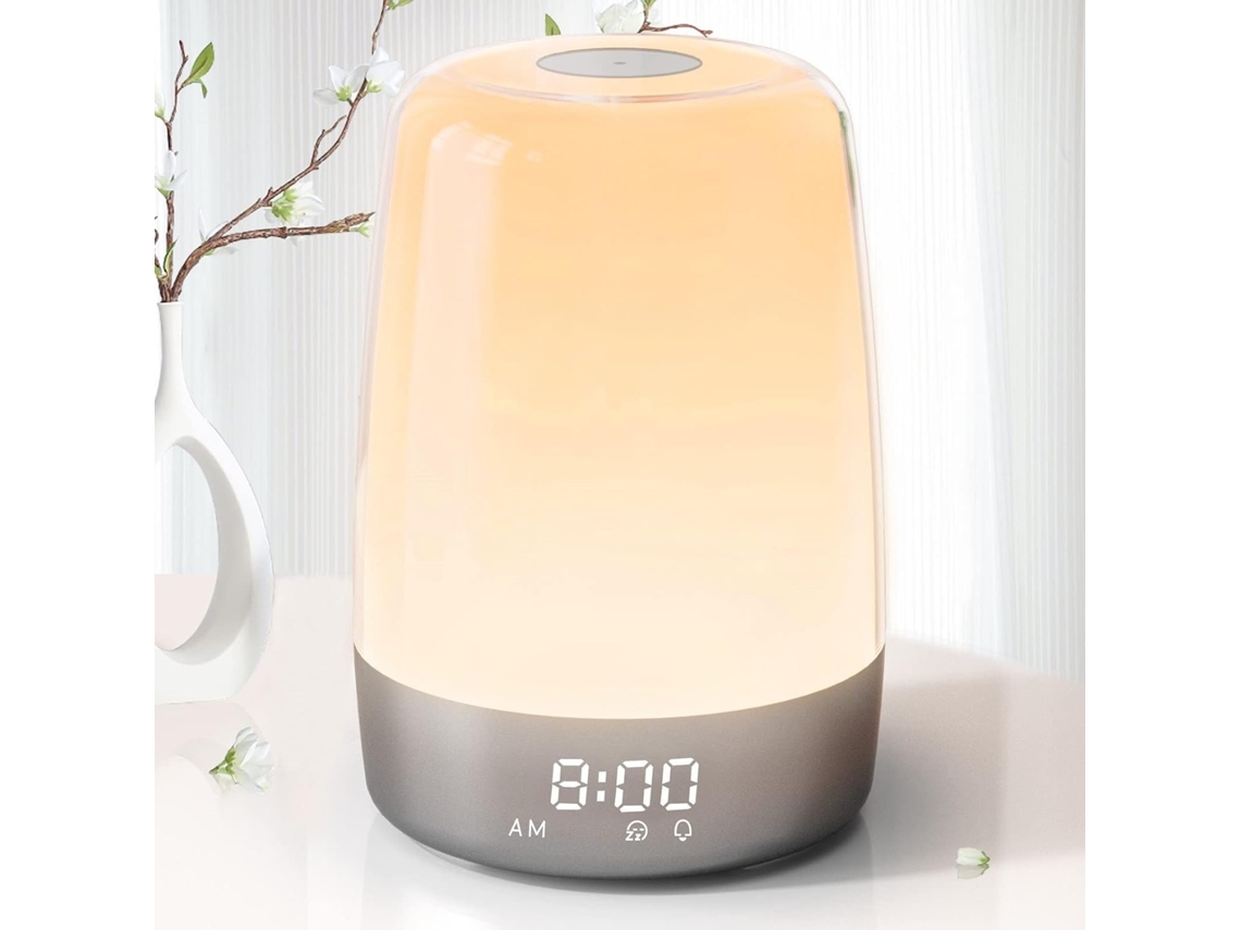 Lurelia Despertador Com Simulação De Nascer Do Sol E Luz De Despertar