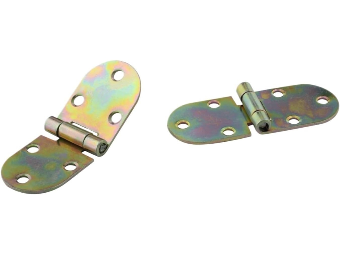Conjunto De 2 Dobradiças Metálicas Articuladas Com Parafusos 72 *
