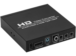 Conversor 1080p Scarthdmi Para Hdmi Saída De Áudio De 3,5 Mm Suporta 480i/576i Pal/ntsc Compatível Com Dvd, Ps2/ps3, Xbox 360, Wii Bestvite