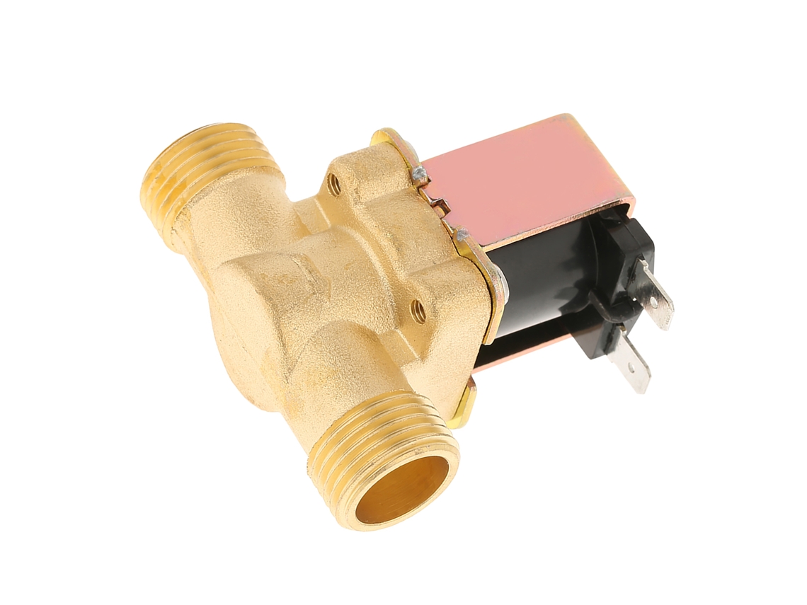 Válvula Solenóide Elétrica Laxiscreed 1/2 Polegadas Dc 12v Normalmente Fechada De Latão Para Água