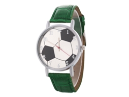 Relógio de quartzo unissex elegante e casual, ideal para presente de casais (verde)