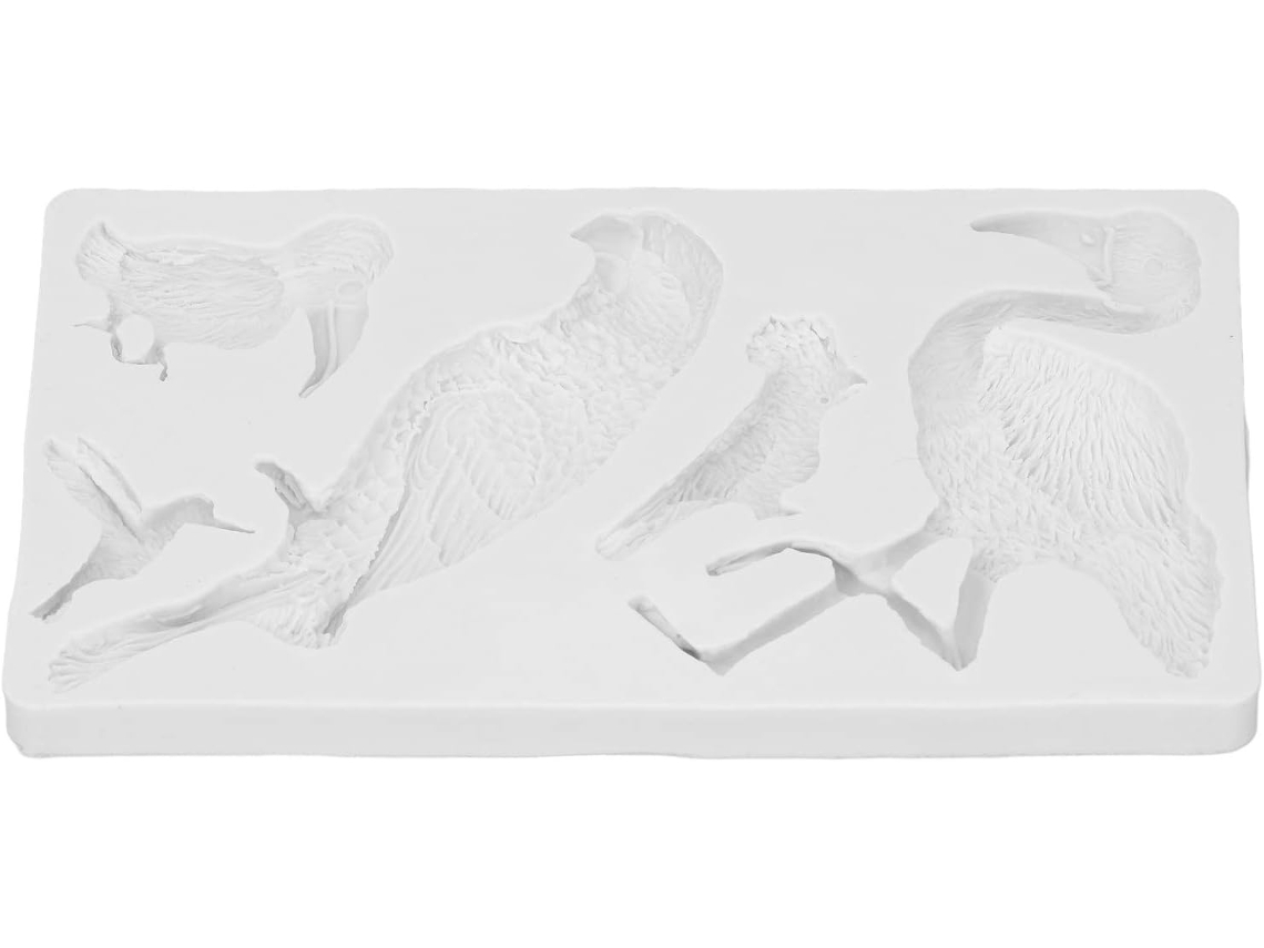 Molde De Silicone 3d Para Bolo Em Formato De Pássaro