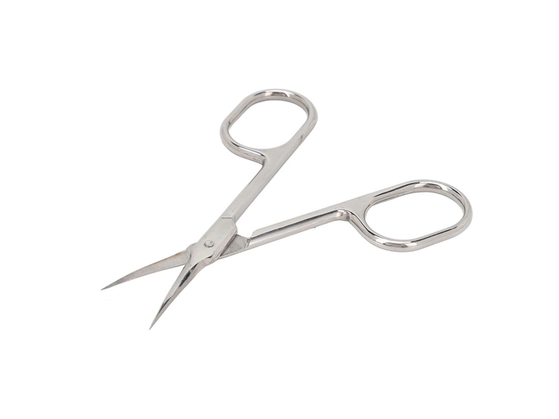 Tesoura De Cutículas Em Aço Inoxidável Com Design Arcurado Para Remoção De Pele Morta Ferramenta De Manicure