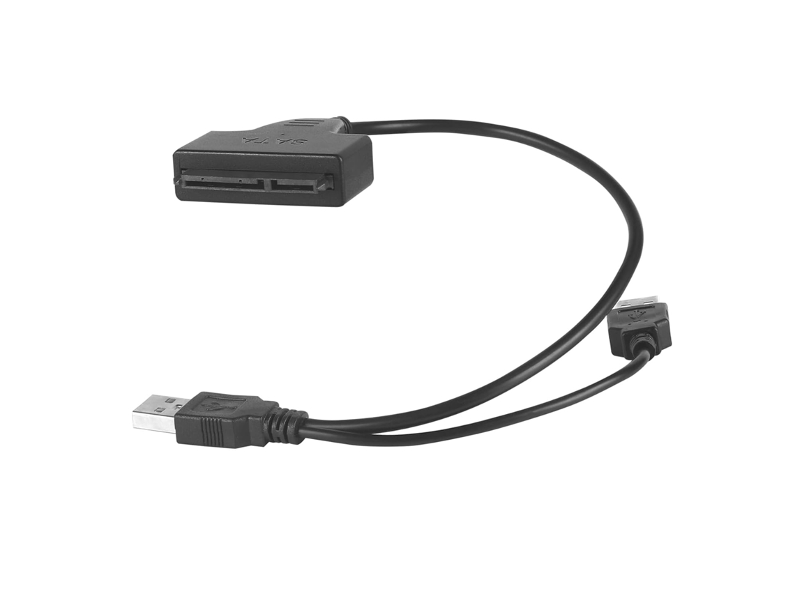 Cabo Usb Para Disco Rígido Com Interface Usb Dupla De 7 Pinos E 15 Pinos