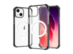 Capa De Acrílico Transparente À Prova De Choque Para Iphone 15 Plus - Magnética - Magsafe