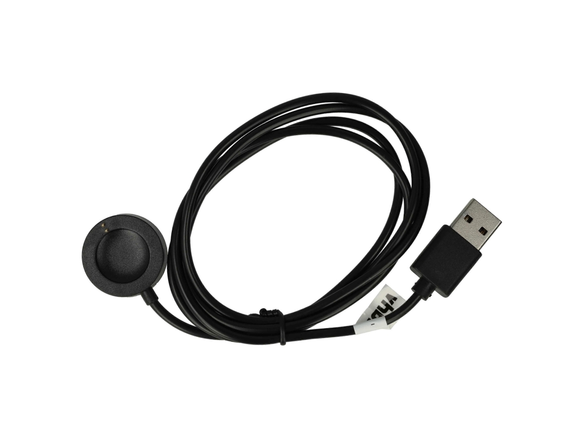 Vhbw Usb Ladekabel Compatível Com Emporio Armani Smartwatch Art5005 Smartwatch Fitnesstracker - Ladestation Preto, Magnético, 100 Cm