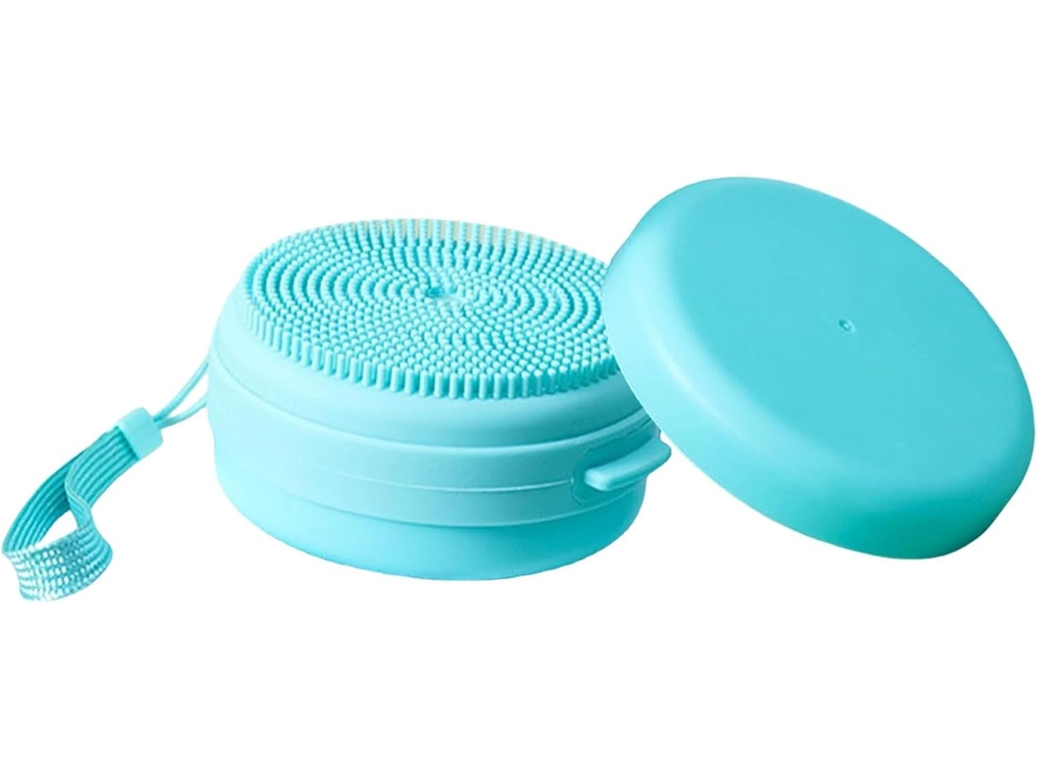 Escova De Banho Portátil Silicone, Ferramenta De Beleza Leve, Com Dispensador De Sabonete Integrado Para Facilitar O Uso