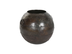 Vaso Em Casa Esprit Castanho Ferro De 50 X 50 X 50 Cm