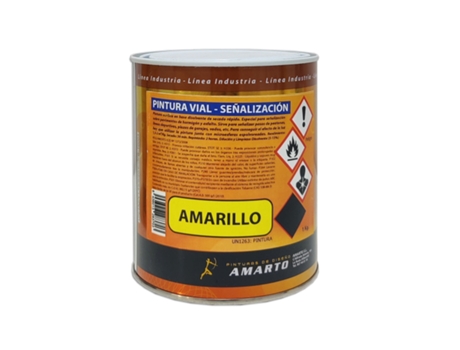 Pintura Señalizacion Vial Amarilla 750 Ml AMARTO