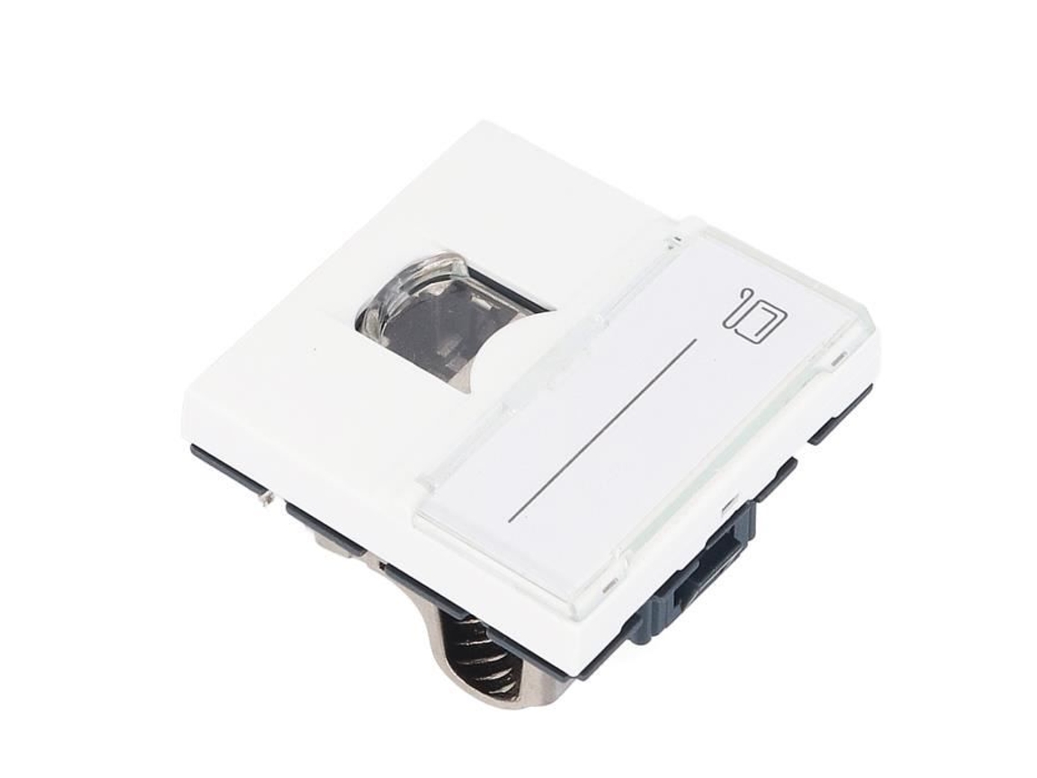 HURRISE Cat6A Socket Cat6A Rj45 Network Socket Module French Shield Adapter Abs Computer Accessory