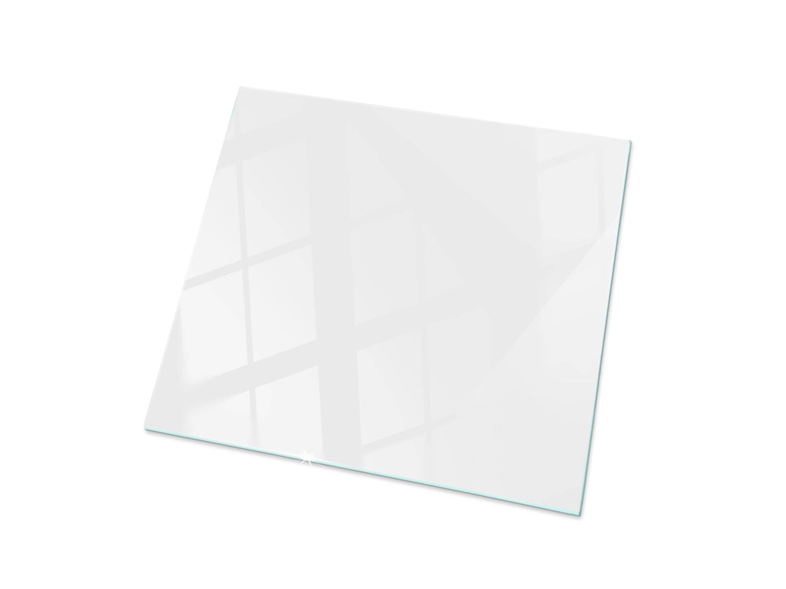 Tampo De Vidro Quadrado Espelharte (60x60 Cm - Cor Branca Lisa - Branco)