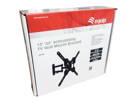 Equip Suporte de TV 13" - 55" Braço Duplo Inclinável e Giratório Max Vesa 400X400 até 30Kg