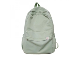 Mochila De Ombro Para Mulher Impermeável De Náilon Casual Viagem Escola Adolescentes Cor Sólida 20-35l Verde