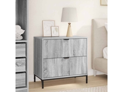 Vidaxl Mesa-de-cabeceira Sonoma Cinzento 63.5 X 36 X 61 Cm