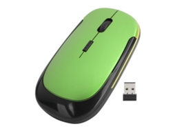 Aetheria mouse Sem Fio Óptico 2.4g Usb Ajustável 1600dpi com Design Silencioso e Ergonômico Verde