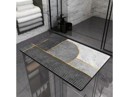Tapetes de Banho Antiderrapantes Absorventes de Secagem Rápida para Decoração de Banheiro Padrão 12 EVELTEK 45x70CM