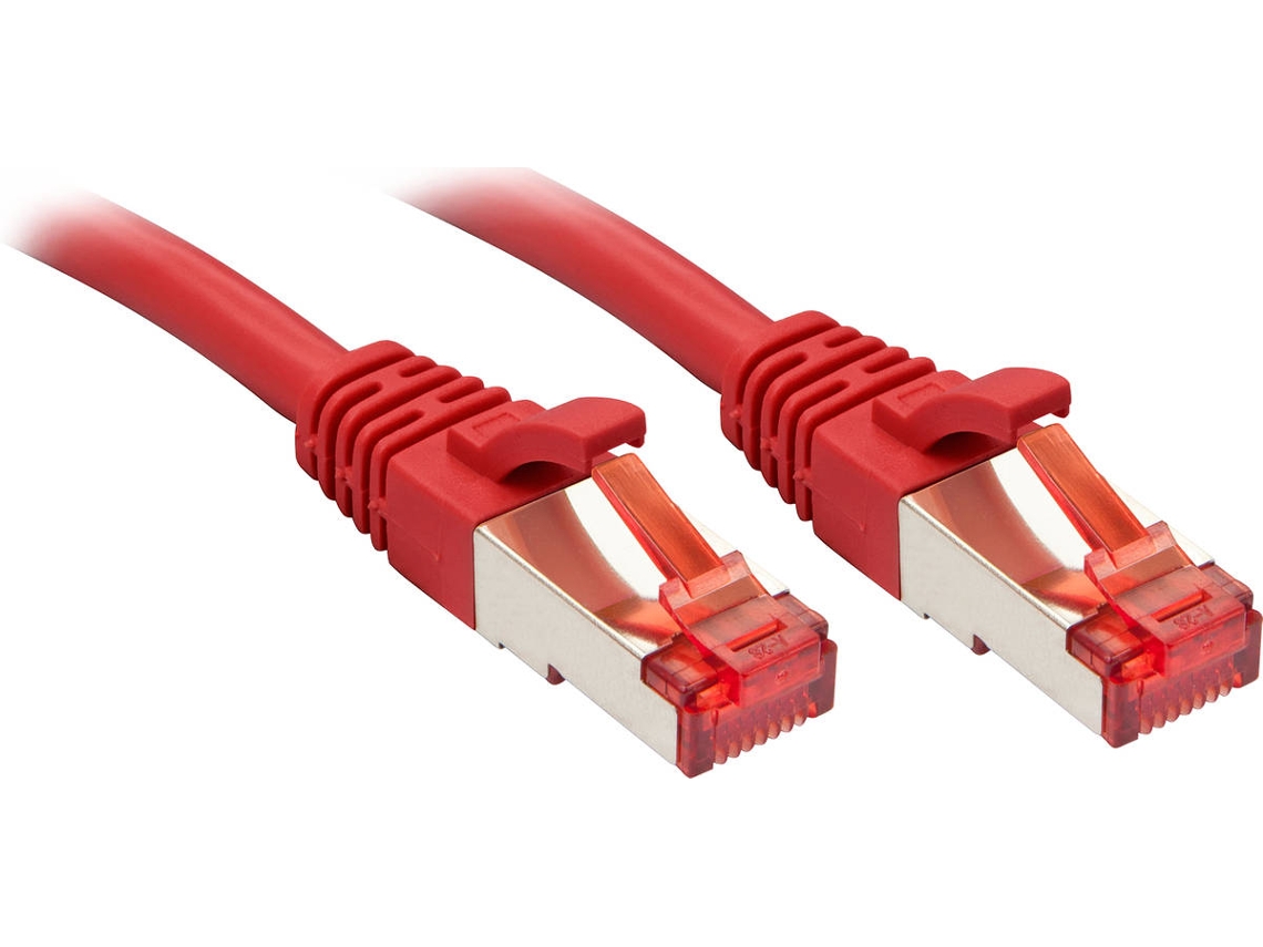 Cabo de Rede LINDY (RJ45 - 2 m - Vermelho)