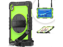 Capa Protetora Colorida À Prova De Choque Para Tablet Lenovo Tab M10 Hd Tb-x306x Em Silicone + Pc Com Suporte, Alça De Ombro E Alça De Mão.