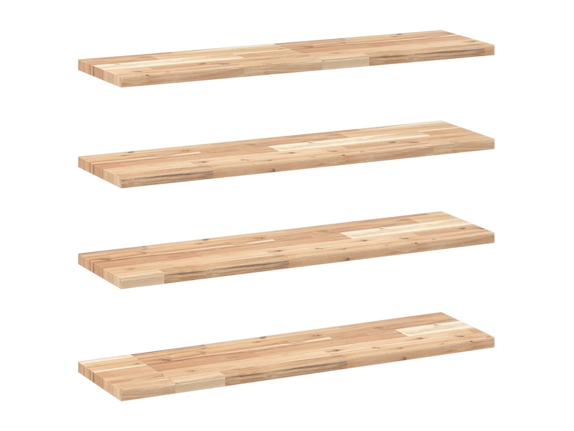 Floating Shelf, Floating Shelves Vidaxl Marrom Madeira De Acácia (100 X 20 X 2 Cm)