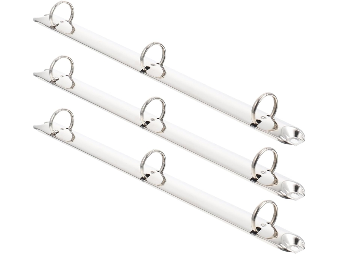 Conjunto De 3 Argolas Metálicas Para Arquivo Tamanho A4 Com Furos, Acessórios Para Arquivamento E Encadernação