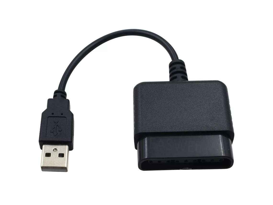 Adaptador Usb Conversor Para Comando Playstation Ps1 / Ps2 Compatvel Com Ps3, Mac E Pc Windows | Orysin