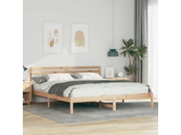Vidaxl Estrutura Da Cama Castanho 200 X 200 Cm