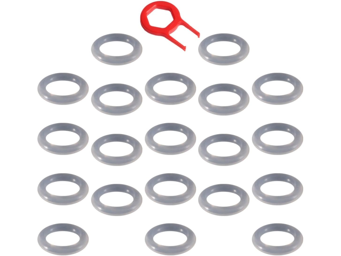 Amortecedores De Anel Vedação Fuoyloo Para Teclados Mecânicos, Silicone, Extrator Teclas, Redução