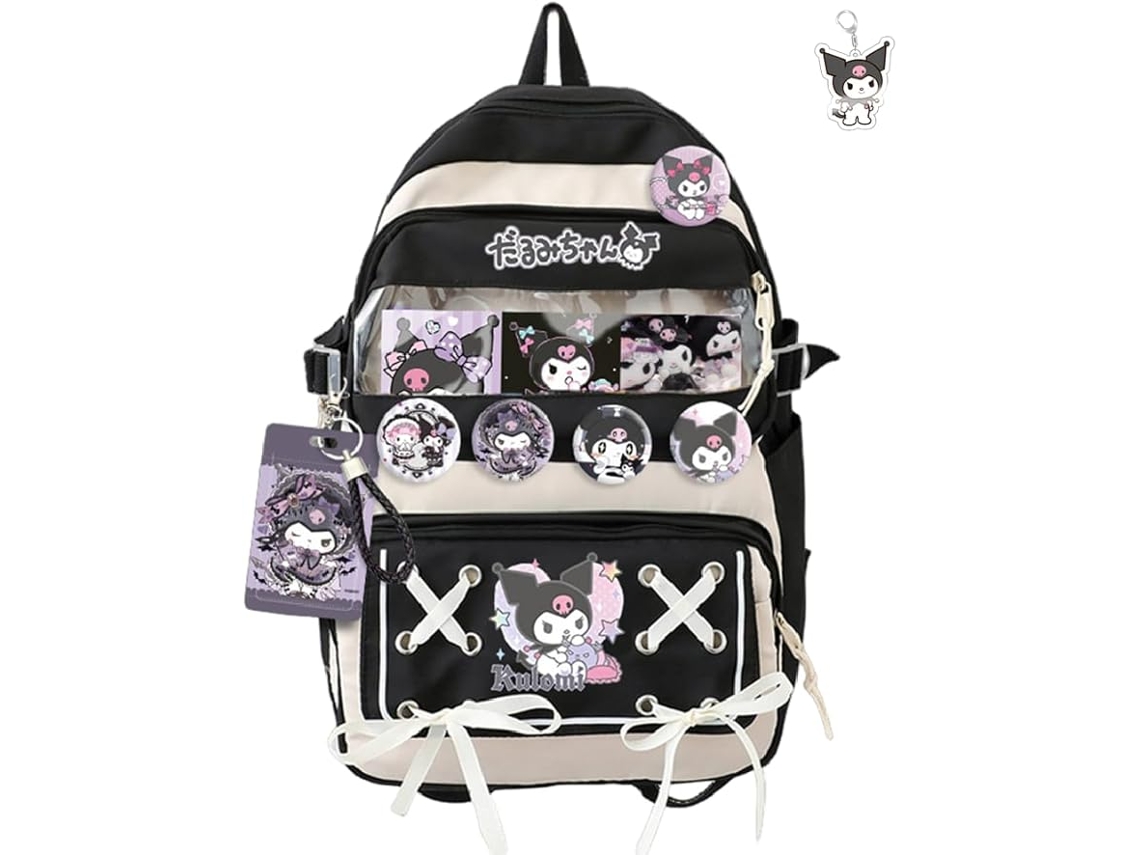 Mochila Kawaii Com Chaveiro, Bolsa Esportiva Casual De 17 Polegadas Impressão 3d, Jovem Para Atividades Ao Ar Livre Alta Capacidad Aquaforge