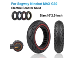 Pneu Sólido de 10 Polegadas para Ninebot Max G30 QINGQUE À Prova de Furos e Sólido