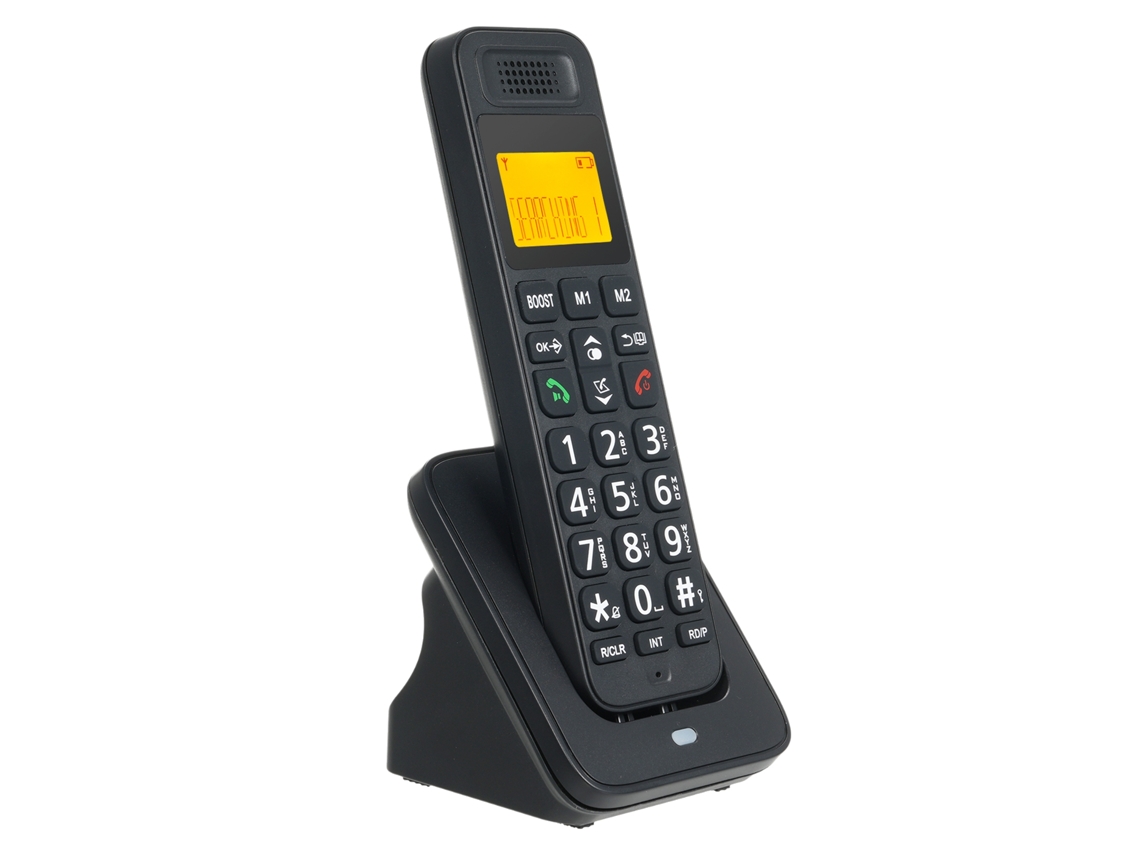 Telefone Sem Fio Expandível com Display Lcd, Suporta 5 Headsets, para Casa e Escritório D1018