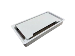 Kit Passa-cabos de Mesa, Organizador Fios em Abs Branco