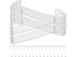 Amosfun Conjunto De 30-presilhas Cortina Plástico 8, 25cm 3, 25 Polegadas, Presilhas De Reposição Para Cortinas, Fácil