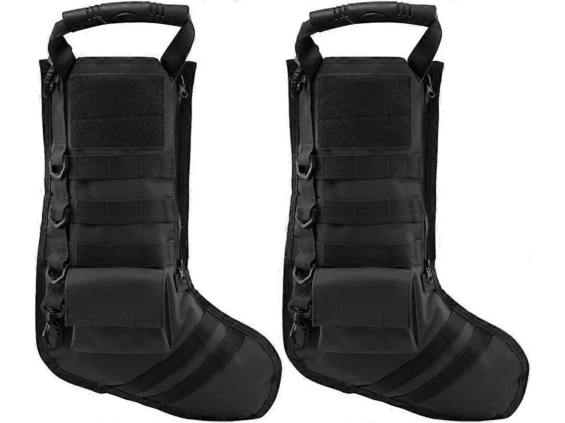 2 Meias De Natal Táticas Com Alça, Estilo Militar Molle