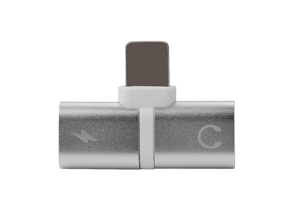 Adaptador de Carga e Áudio Dual Lightning com Cabo de Áudio e Carga EOOCOO
