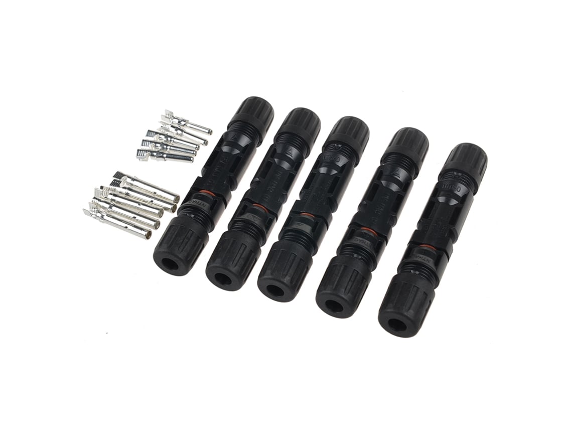 Conectores de Cabo de Painéis Solares Mc4 Masculino/feminino Ip67 Selagem Dupla 5 Pares | S/MARCA