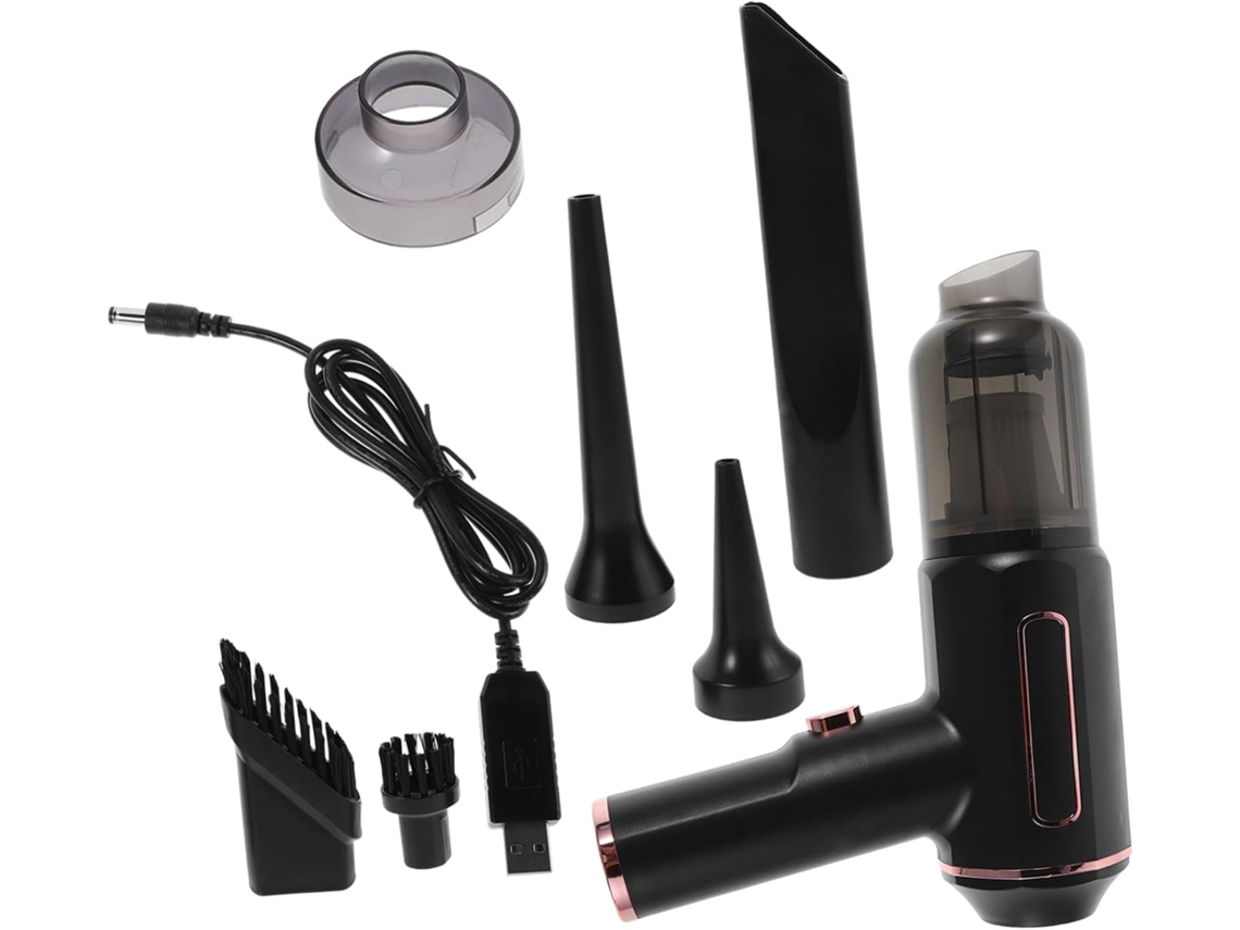 Aspirador De Pó Portátil Recarregável Sem Fio Alipis Para Carro, Preto, Conjunto Com 1 Unidade