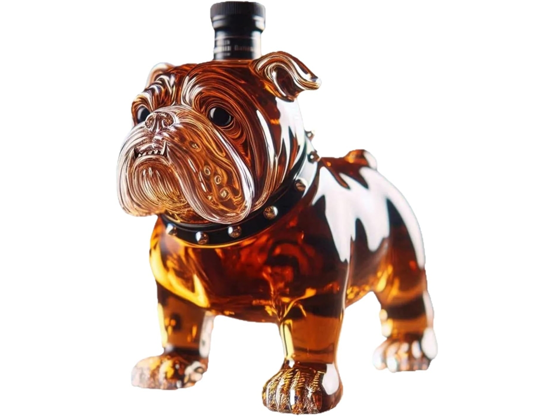 Garrafa De Uísque Bulldog Decantador De Uísque Para Casa Recipiente Grande Para Bebidas Alcoólic Gokoco