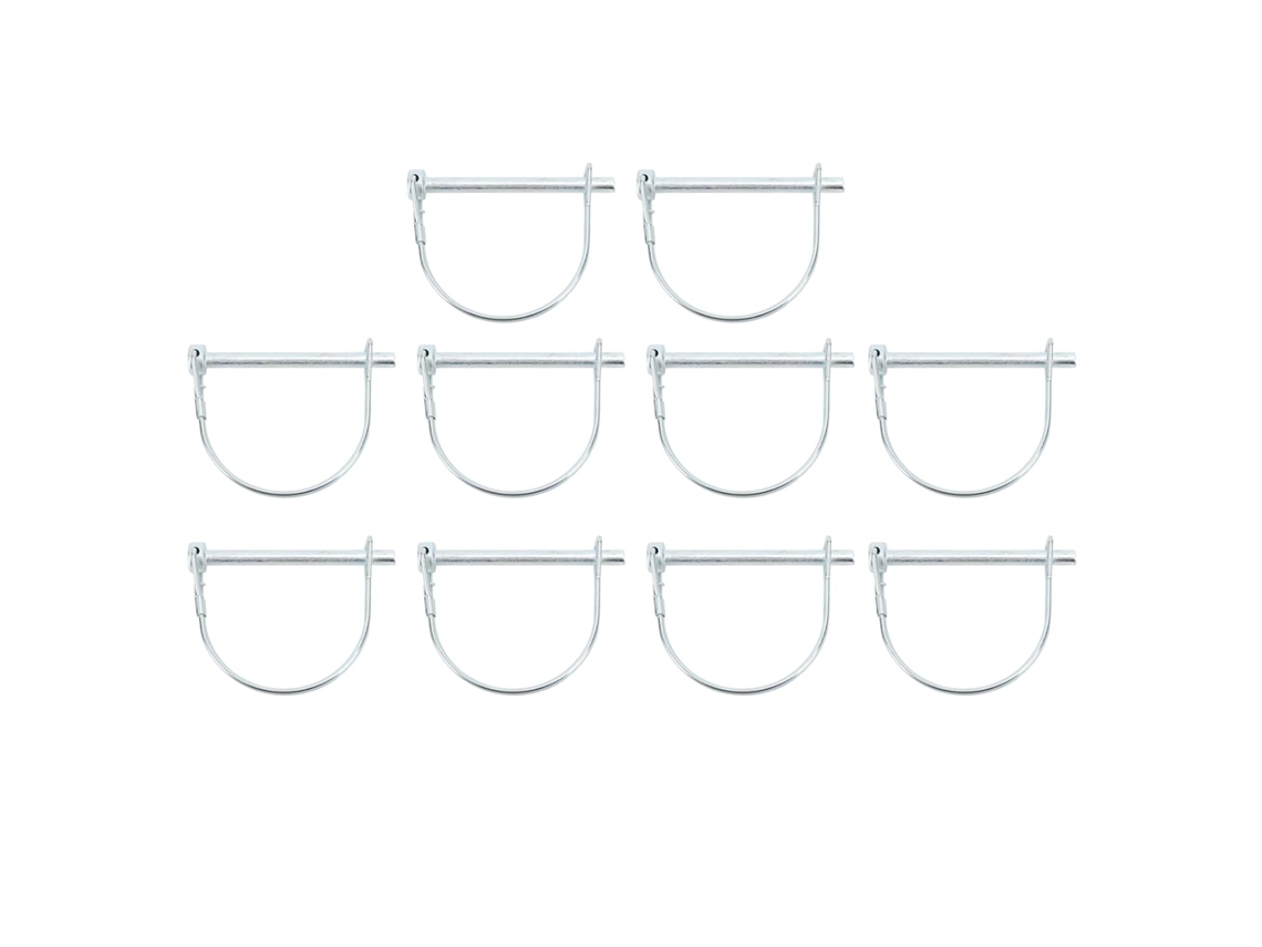 Conjunto De 10 Pinos Engate Segurança Duráveis Em Aço Inoxidável Para