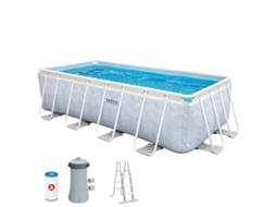 Piscina Desmontável INTEX Prism Frame Retangular 400 X 200 X 100 Cm