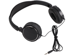 Fone De Ouvido Estéreo Com Fio, Dobrável, Compacto, Com Arco Ajustável, Conchas Auriculares Giratórias E Protetores