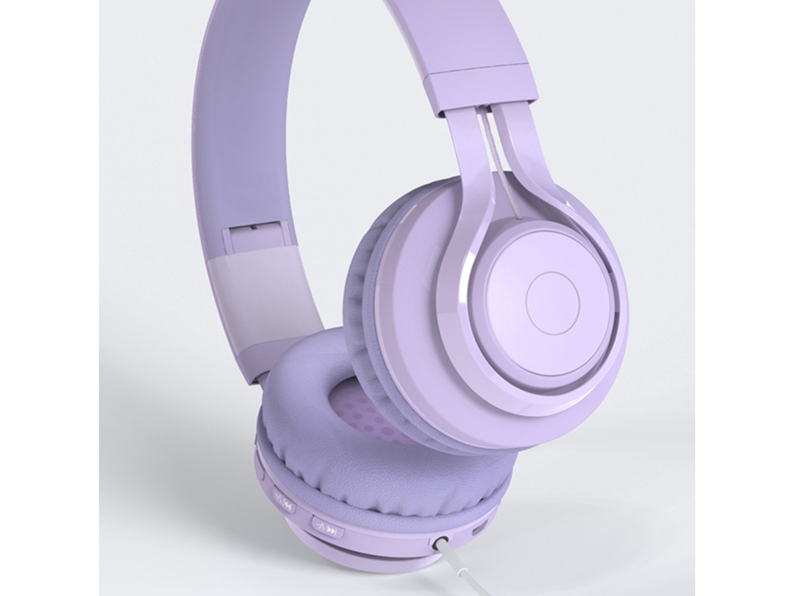 Fones para Crianças EOOCOO, bluetooth/3.5mm, volume seguro