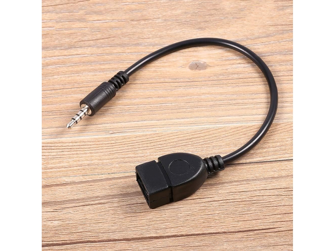 Cabo Conversor De Áudio Com Conector Aux Macho De 3 Prático E Durável