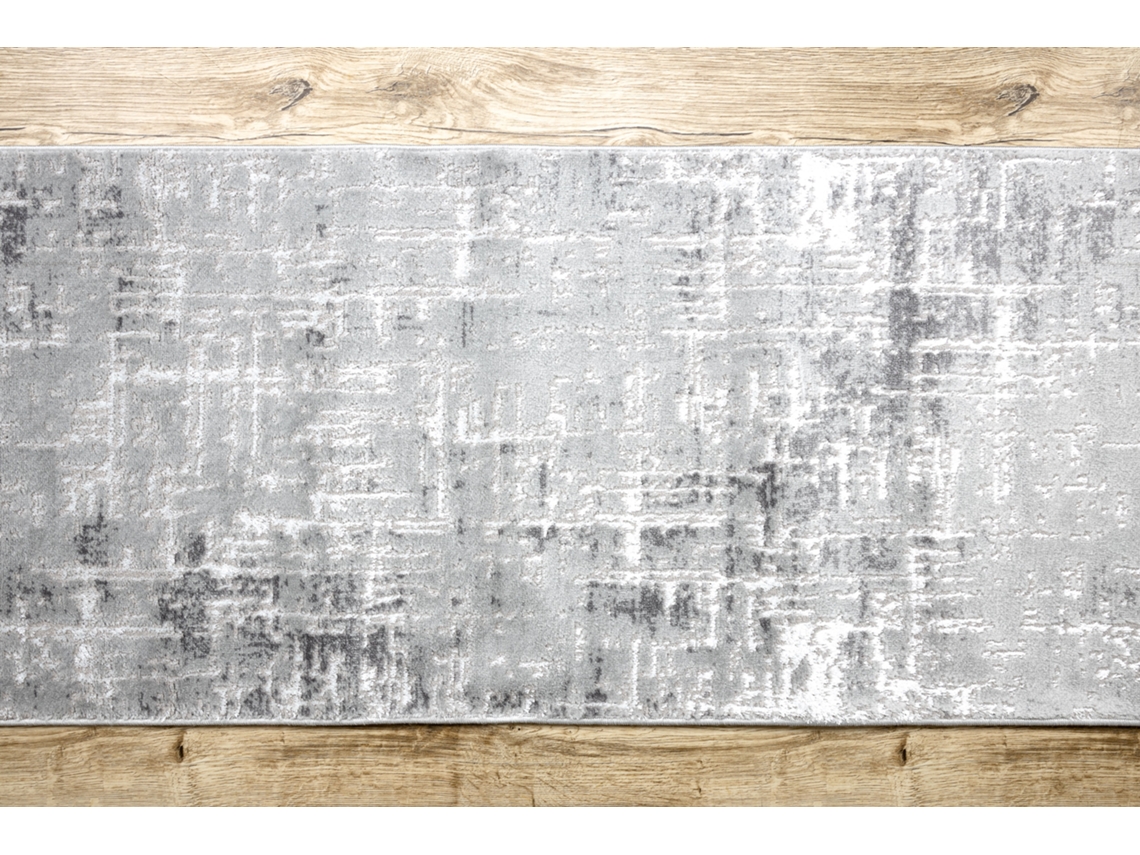 Passadeira DYWANY LUSZCZOW Structural Mefe Níveis Cinzento (200x300cm)