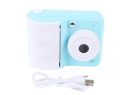 Câmera Instantânea 48MP HD 1080p Digital com Impressão Imediata para Crianças Azul