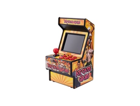 Mini Terminal de Arcada com Aspeto Retro de 156 Jogos Modelo 4 Amarelo TECHKIDZ