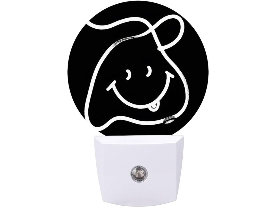 Aplique Preta Led Com Sensor, Luz Branca Quente Suave, Banheiro, Quarto, Cozinha, Redonda