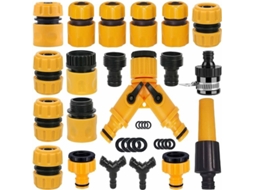 Conjunto De 20 Uniões Para Mangueira De Jardim, Adaptador Para Torneira De Mangueira De Irrigação, Divisor De Mangueira Em Y, União Universal Para Tor