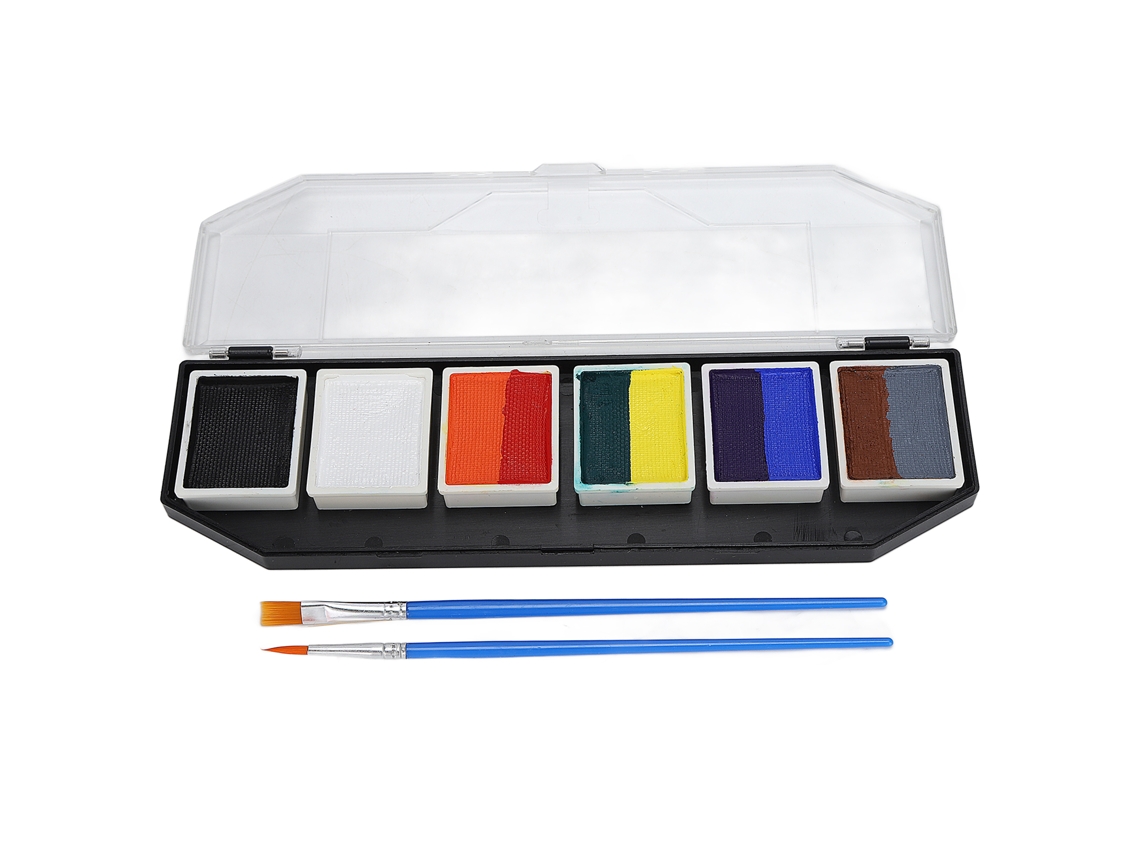Kit De Pintura Facial Corporal Profissional Não Tóxica