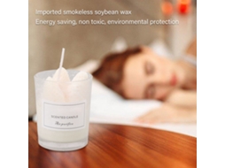 2 Conjuntos Velas Aromáticas Soja Morango para Relaxamento