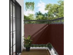 Vidaxl Tela De Varanda 110 X 300 Cm Tecido Oxford Retangular Castanho